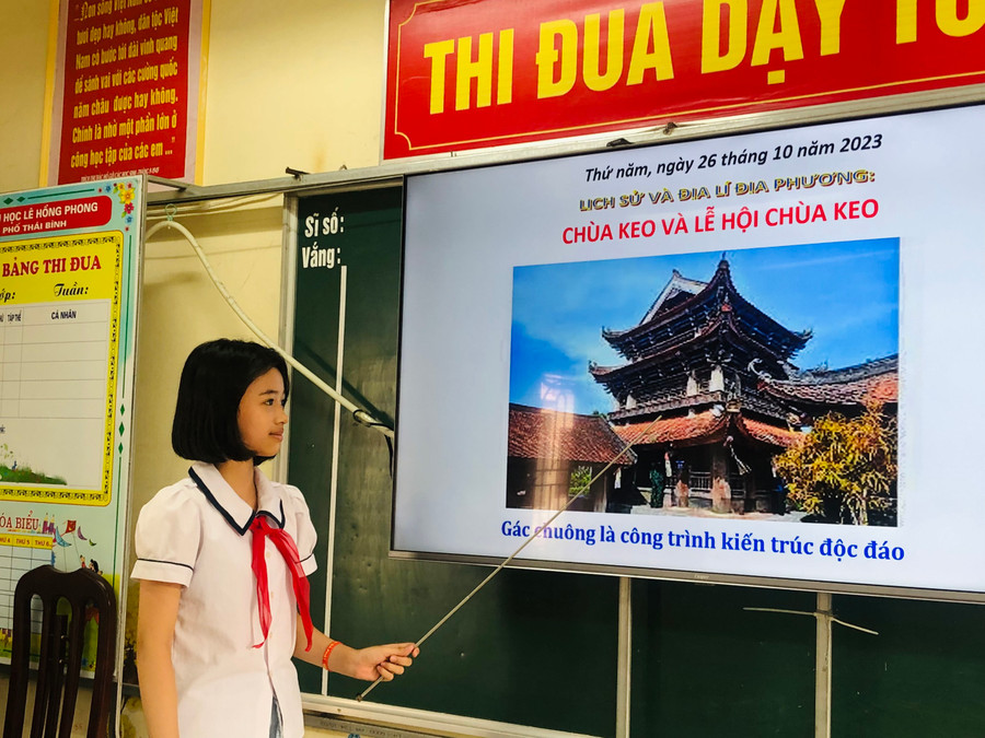 Giáo dục lịch sử địa lý địa phương góp phần giúp học sinh thêm hiểu, yêu và tự hào về quê hương mình hơn.