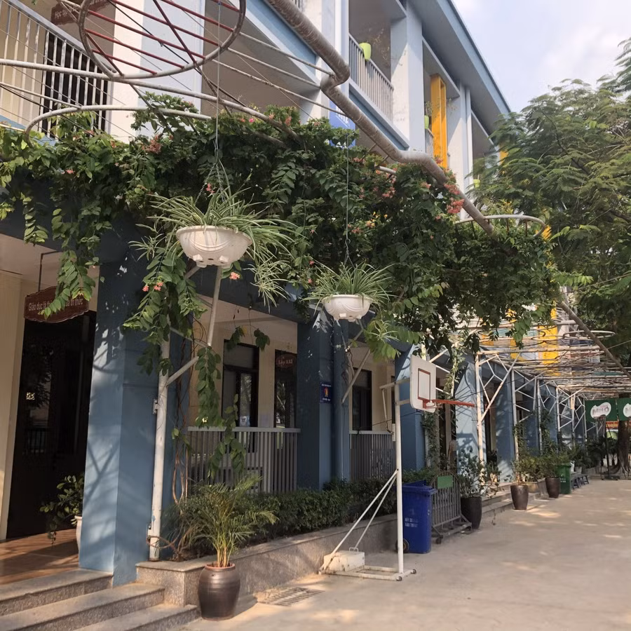 Trường Tiểu học Đặng Trần Côn (quận Thanh Xuân) được sửa chữa và xây thêm các phòng học mới.