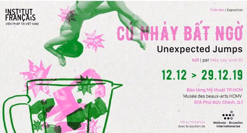 Poster triển lãm đa phương tiện "Cú nhảy bất ngờ" 