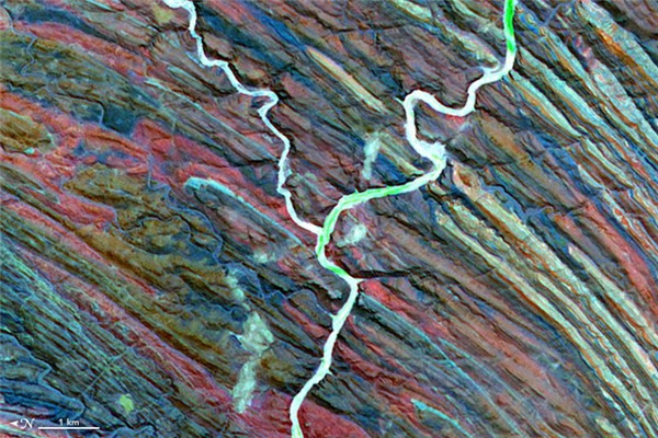 Chữ Y: Sông Ugab, Namibia Chữ Y: Sông Ugab, Namibia