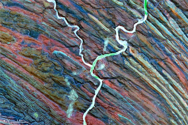 Chữ Y: Sông Ugab, Namibia