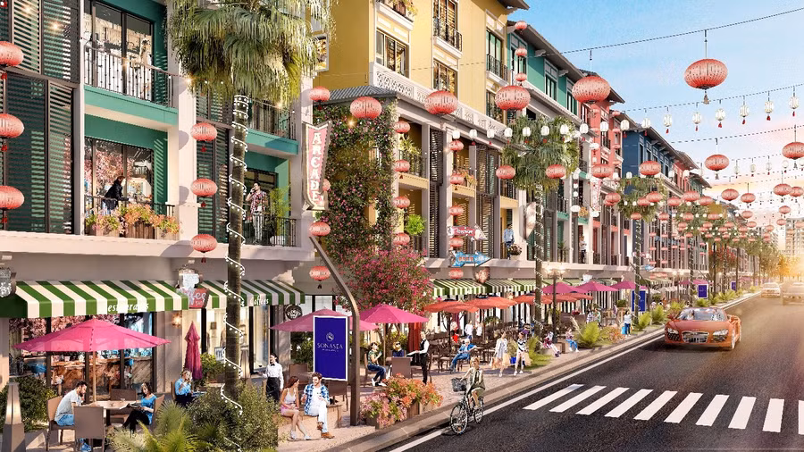 Khu phố thương mại Singapore Shoptel thuộc dự án Sonasea Vân Đồn Harbor City dự kiến ra mắt vào cuối năm 2019.