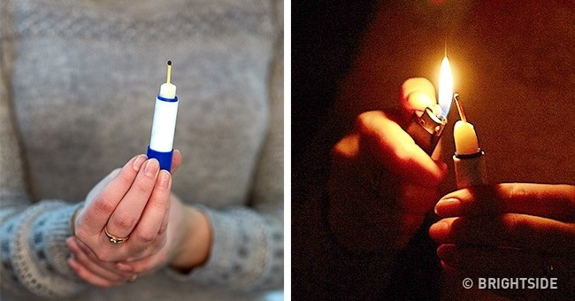 9 công dụng hay mà ít người biết của thỏi son dưỡng môi ảnh 6 Nếu cần ánh sáng mà không có nến, hãy cắm que diêm lên thỏi son dưỡng.