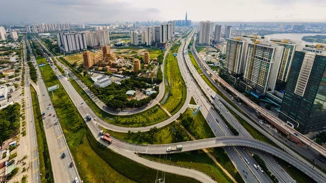 một góc hạ tầng giao thông khu vực quận 2