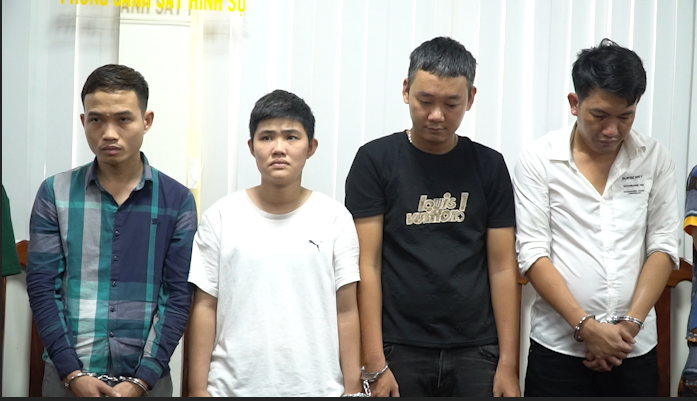 Các đối tượng bị bắt giữ.