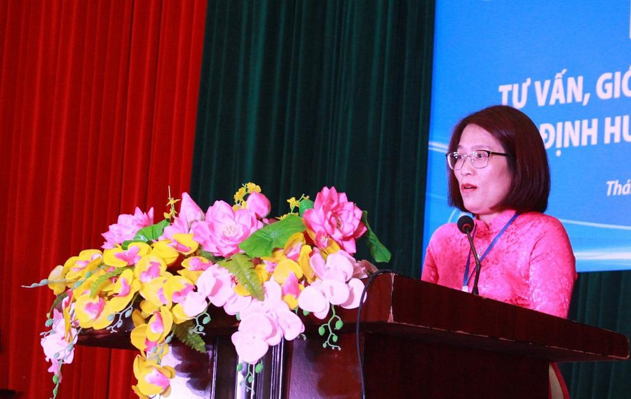 Bà Phạm Như Thùy, Giám đốc Trung tâm Dịch vụ việc làm tỉnh Thái Nguyên.