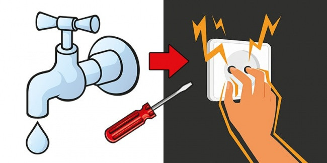 Biết các kiến thức về đường ống nước và điện. Kiến thức này rất hữu ích trong trường hợp khẩn cấp, cũng như để tiết kiệm tiền. Ví dụ, vòi nước bị hỏng khiến nước bắn khắp nơi trong lúc bạn đang rửa bát. Nếu bạn không biết cách khắc phục, chẳng mấy chốc căn bếp nhà bạn sẽ ngập lụt. Sau khi đã dọn dẹp "chiến trường", bạn vẫn còn nhiều việc phải làm với các thiết bị điện bị ngập nước. Lúc này, các kỹ năng của một thợ điện sẽ có dịp được sử dụng. 10-meo-nho-co-the-cuu-song-ban-mot-ngay-nao-do-4