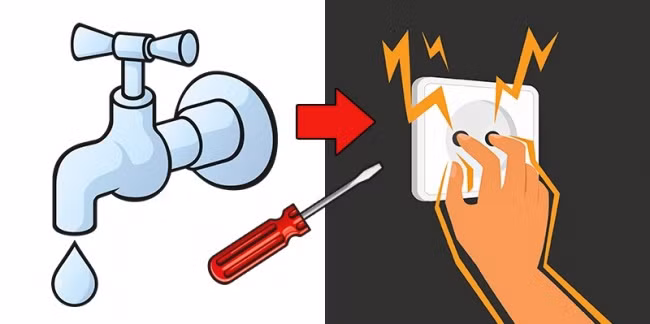 Biết các kiến thức về đường ống nước và điện. Kiến thức này rất hữu ích trong trường hợp khẩn cấp, cũng như để tiết kiệm tiền. Ví dụ, vòi nước bị hỏng khiến nước bắn khắp nơi trong lúc bạn đang rửa bát. Nếu bạn không biết cách khắc phục, chẳng mấy chốc căn bếp nhà bạn sẽ ngập lụt. Sau khi đã dọn dẹp "chiến trường", bạn vẫn còn nhiều việc phải làm với các thiết bị điện bị ngập nước. Lúc này, các kỹ năng của một thợ điện sẽ có dịp được sử dụng. 10-meo-nho-co-the-cuu-song-ban-mot-ngay-nao-do-4