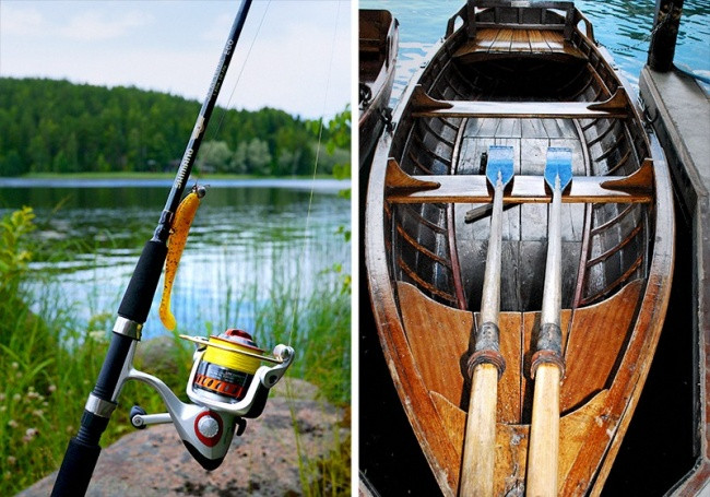 Lắp cần câu cá và bơi thuyền. Bạn không cần là một ngư dân nhưng nhất thiết phải biết những điều này. Câu cá là cách dễ nhất để tìm thực phẩm trong thiên nhiên hoang dã. Bơi thuyền là kỹ năng cần có tiếp theo để tìm ra chỗ câu có nhiều cá. 10-meo-nho-co-the-cuu-song-ban-mot-ngay-nao-do-7