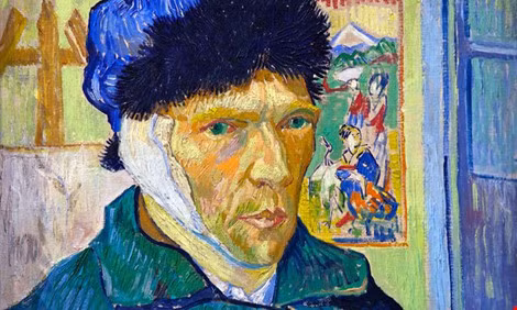 Chân dung tự họa khi băng chiếc tai của danh họa Van Gogh. Ảnh: Getty Images.