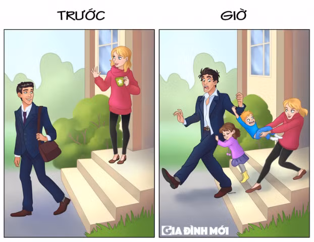 14 tranh minh họa cực chuẩn cho thấy con cái đã thay đổi cuộc sống chúng ta như thế nào 7