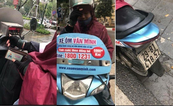 Tài xế xe ôm Văn Minh “chặt chém” hành khách.