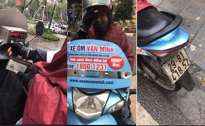 Tài xế xe ôm Văn Minh “chặt chém” hành khách.