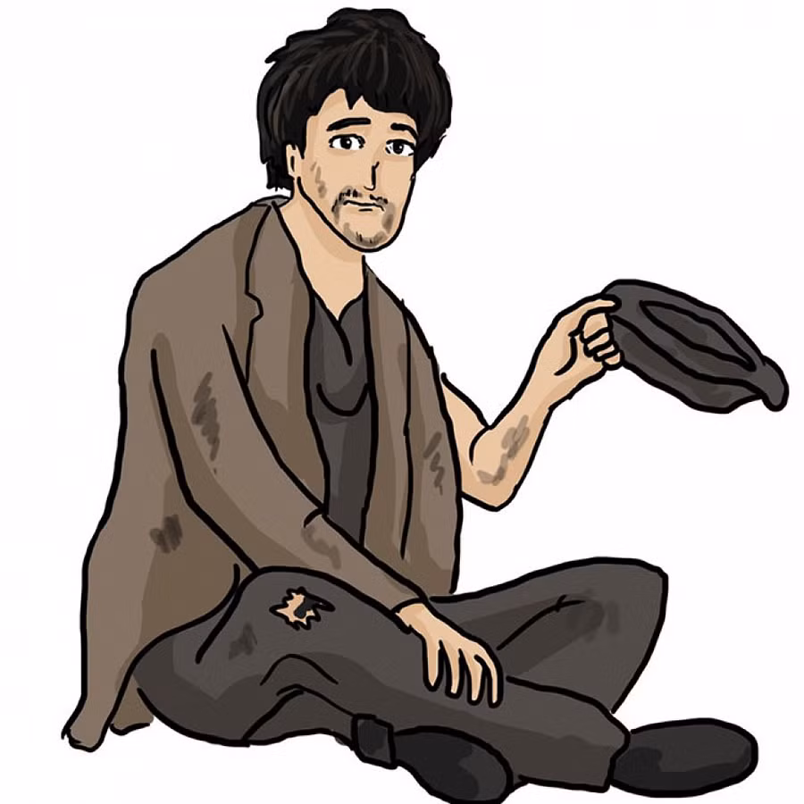 Sáng cười: Người ăn mày may mắn - Hình 1