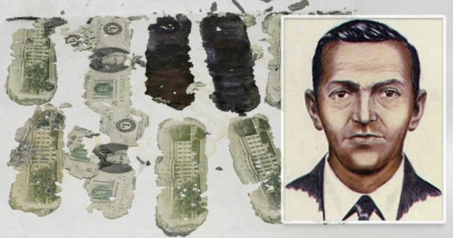 Không tặc DB Cooper và số tiền chuộc bị rơi rớt. Không tặc DB Cooper và số tiền chuộc bị rơi rớt.