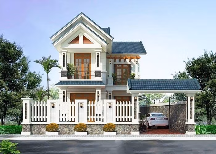 Mặt tiền nhà đẹp sở hữu minh đường sáng sủa, tràn ngập sinh khí.