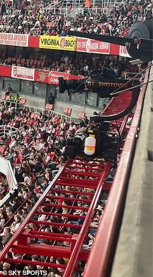 Cận cảnh đường ray của góc quay &apos;game mode&apos;.