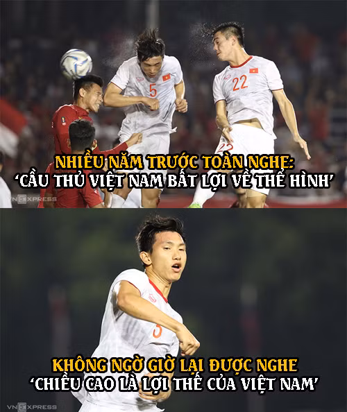 Văn Hậu mở tỉ số từ lợi thế chiều cao.