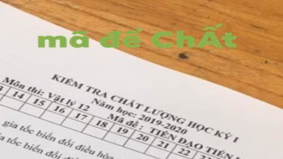 Môn Lý có cả đề "Tiền đạo Tiến Linh".