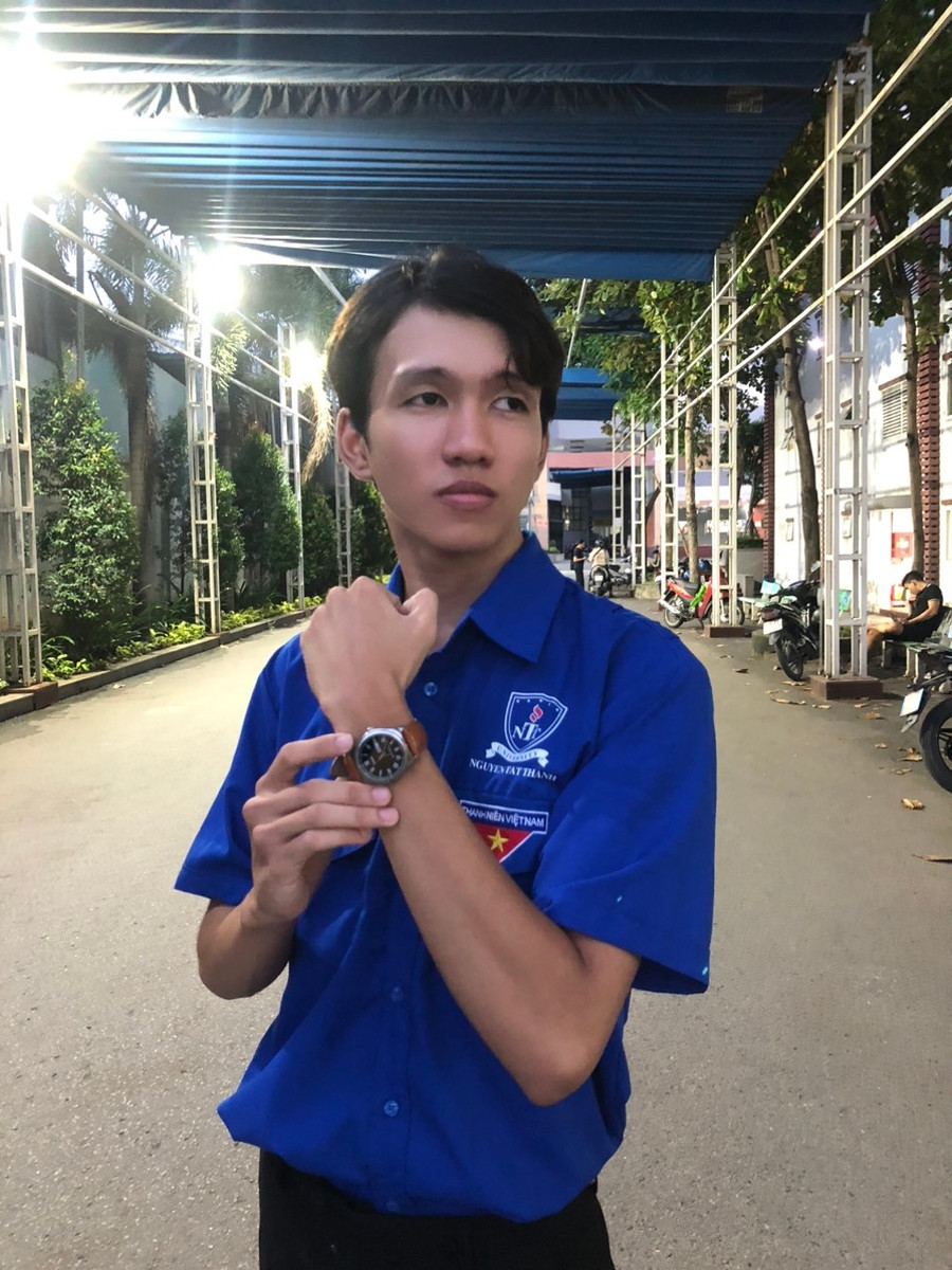 Sinh viên Phạm Đức Khiêm – Khoa Tài chính Kế toán Trường ĐH Nguyễn Tất Thành.