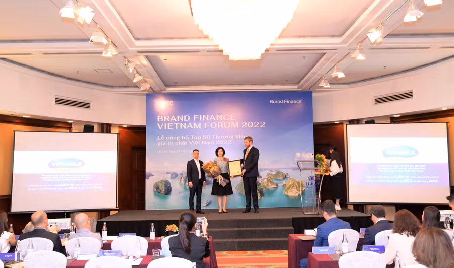 Vinamilk là thương hiệu thực phẩm giá trị nhất với định giá hơn 2,8 tỷ USD