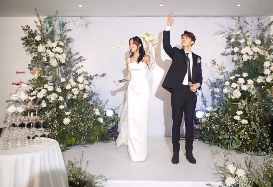 Diệu Nhi và Anh Tú 'gục ngã' sau đám cưới tại Hà Nội ảnh 9