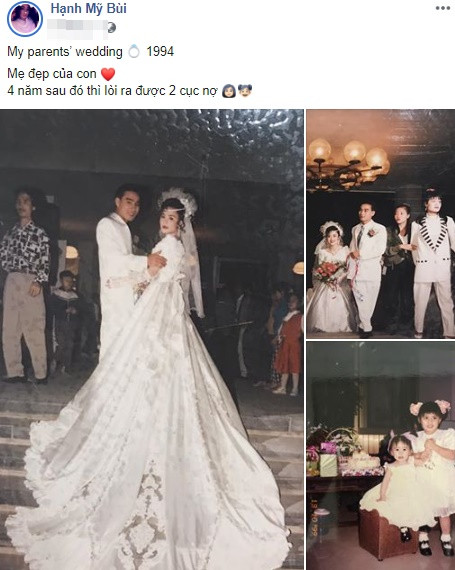 Khoe ảnh cưới thời bố mẹ em, cô gái Hải Phòng khiến dân tình trầm trồ với độ chịu chơi của đấng sinh thành-1