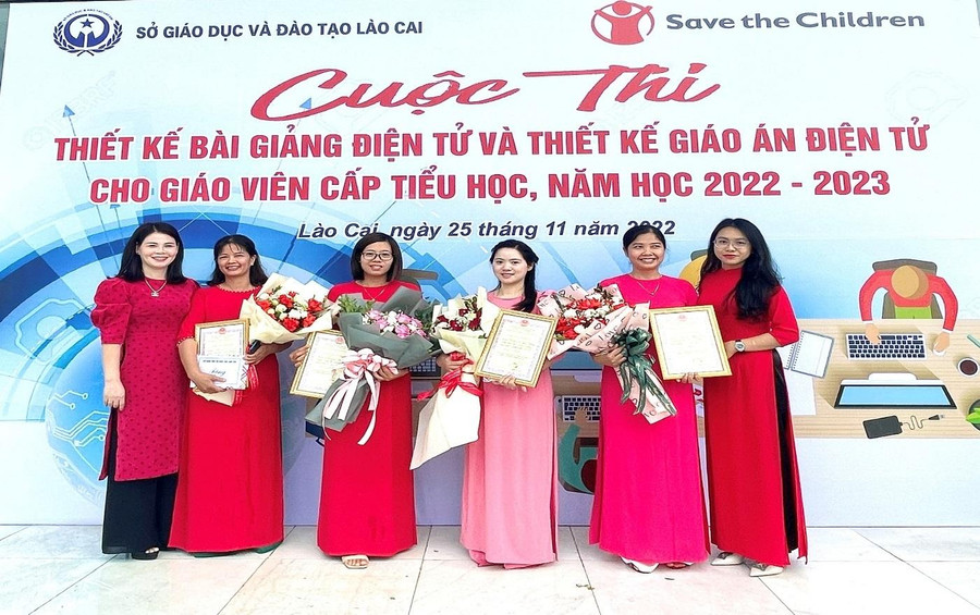 Giáo viên trường Tiểu học Nam Cường, thành phố Lào Cai đoạt giải trong Cuộc thi. Giáo viên trường Tiểu học Nam Cường, thành phố Lào Cai đoạt giải trong Cuộc thi.