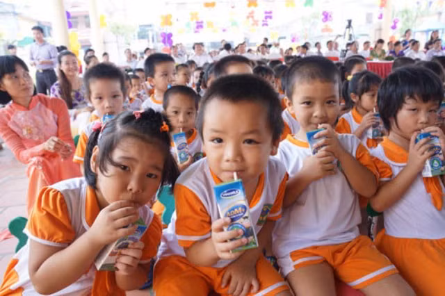 Chương trình Sữa học đường nâng cao thể lực cho trẻ (Ảnh minh họa)