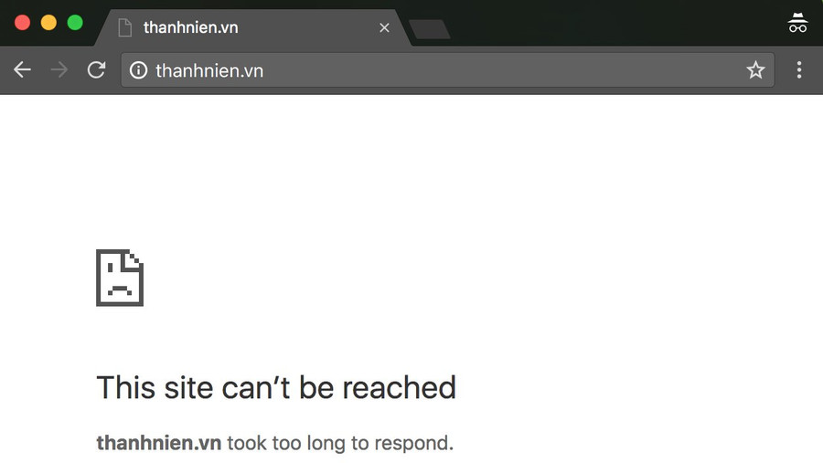 Nhiều báo điện tử và website bất ngờ sập hàng loạt ảnh 1 Nhiều báo điện tử và website bất ngờ sập hàng loạt