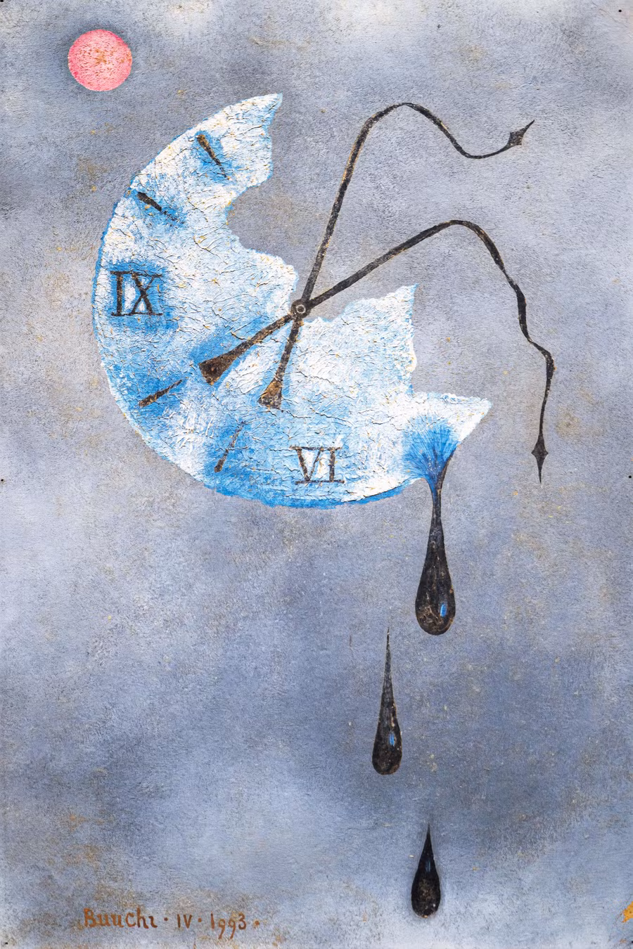 Tác phẩm “Ký ức”, sơn dầu trên giấy. Tác phẩm “Ký ức”, sơn dầu trên giấy.