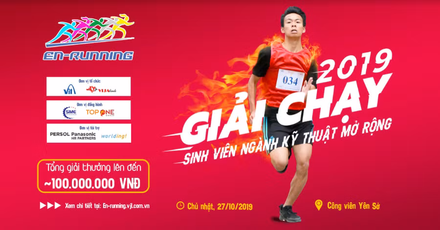 EN-RUNNING 2019 hứa hẹn sự bùng nổ về quy mô tổ chức.