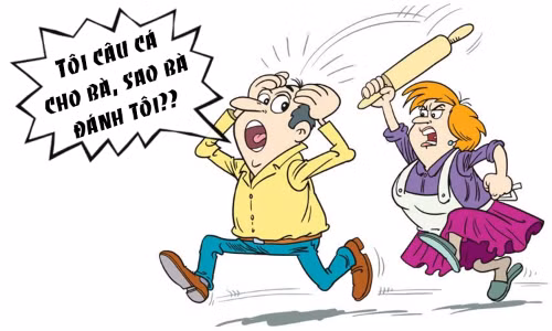 Đi câu cá quên mang cần