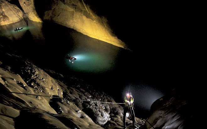 Hình ảnh hiếm có về sông ngầm dưới động lớn nhất thế giới Sơn Đoòng - ảnh 5