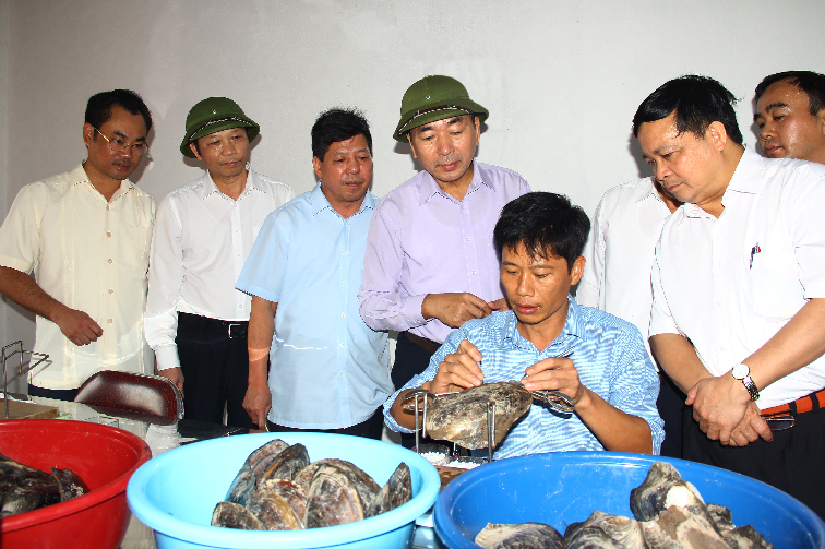 Các đ/c lãnh đạo tỉnh, lãnh đạo Sở KHCN, Sở NN&PTNT và ĐHTN thăm quan mô hình nuôi trai nước ngọt lấy ngọc tại Hồ Núi Cốc. Các đ/c lãnh đạo tỉnh, lãnh đạo Sở KHCN, Sở NN&PTNT và ĐHTN thăm quan mô hình nuôi trai nước ngọt lấy ngọc tại Hồ Núi Cốc.