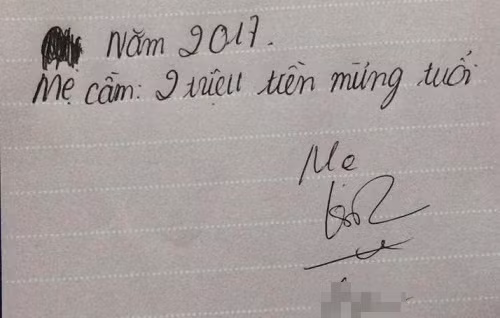 Cẩn thận ghi chú lại để tránh trường hợp mẹ quên.