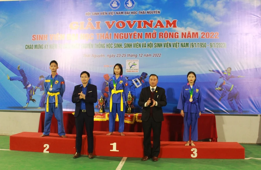 Khai mạc Giải Vovinam Sinh viên Đại học Thái Nguyên mở rộng năm 2022.