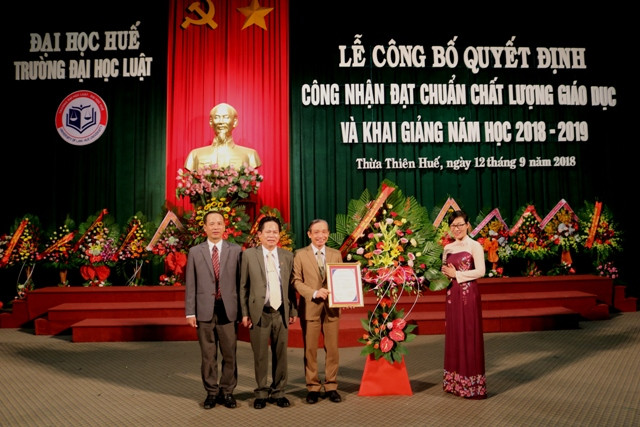 Trường Đại học Luật, Đại học Huế, đạt chuẩn kiểm định chất lượng giáo dục