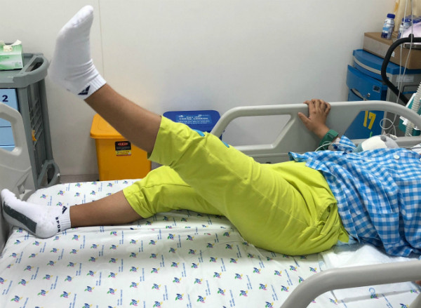 Bệnh nhi hồi phục sau quá trình điều trị. Bệnh nhi hồi phục sau quá trình điều trị. Ảnh: P.V