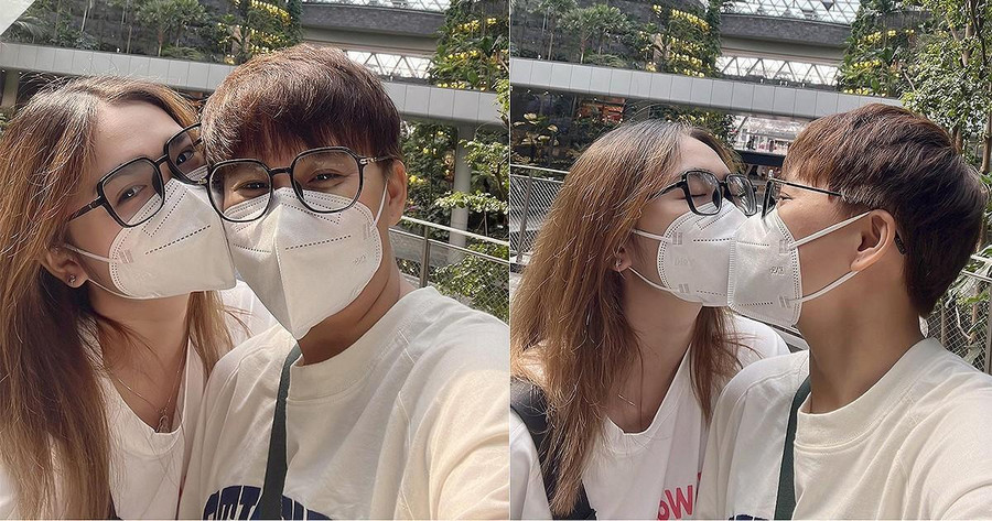 Thiện Nhân công khai tình tứ với người yêu Thiện Nhân công khai tình tứ với người yêu