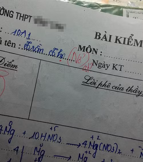 Suy đoán của giáo viên.