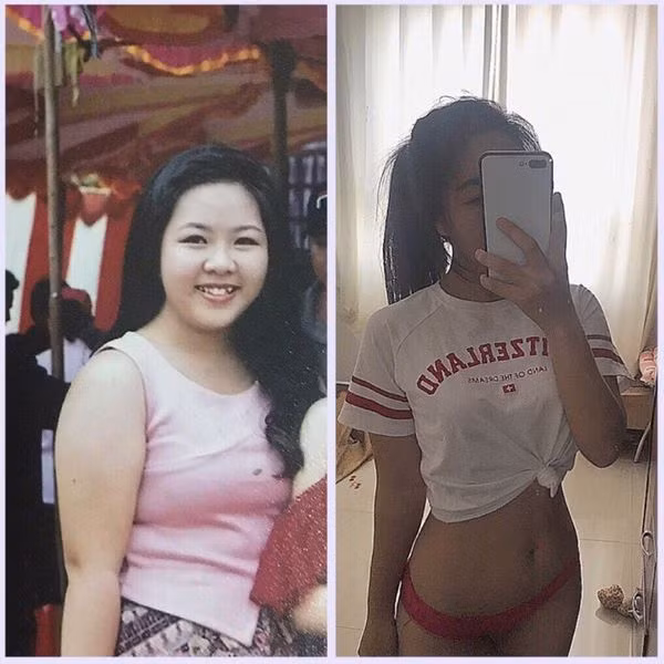 Ảnh ”Before - After” của cô nàng 9X