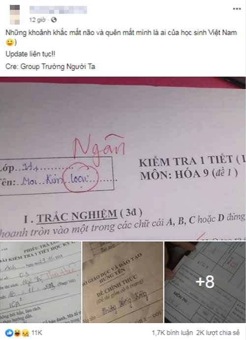 Hàng chục nghìn lượt thích tỏ thái độ đồng cảm với những học trò "mất não". Hàng chục nghìn lượt thích tỏ thái độ đồng cảm với những học trò mất não.