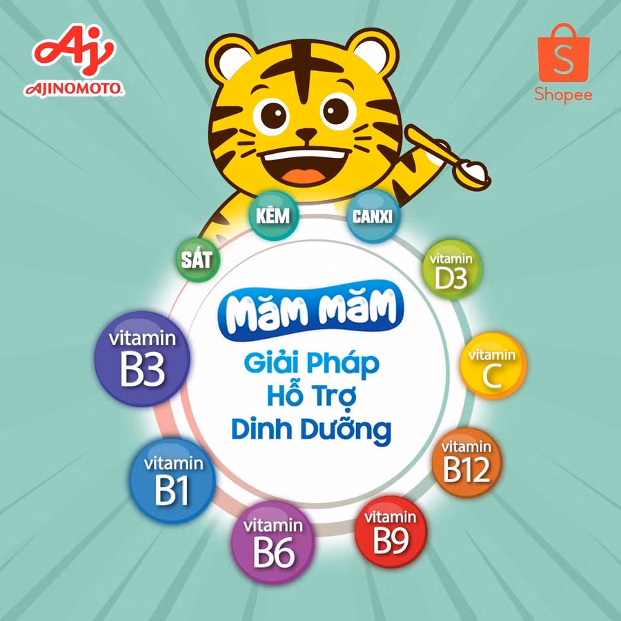 Dễ dàng mua bột gia vị bổ sung vi chất “Măm Măm” tại Lazada.