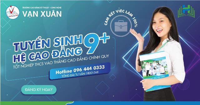 Những ngành học "hot" thu hút sự quan tâm của học sinh trong chương trình 9+5 đều có tại Trường Cao đẳng Vạn Xuân