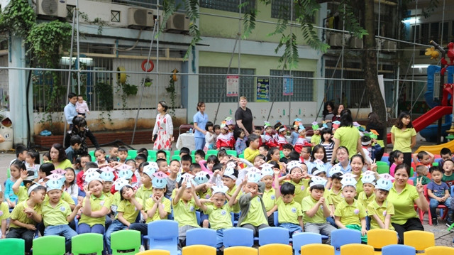 Học sinh hào hứng tham gia cuộc thi