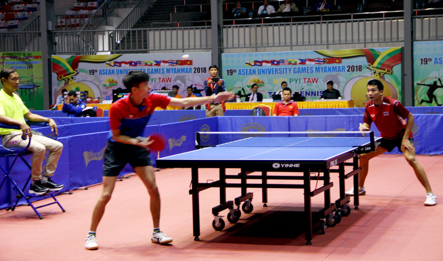 Tuy rất cố gắng, nhưng hôm nay các VĐV bóng bàn đã không thể vượt qua các đối thủ rất mạnh của Thái Lan ở trận tranh HCĐ.