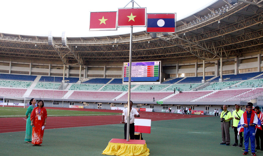 Quốc kỳ, Quốc ca Việt Nam tiếp tục vang lên và tung bay trên đất nước Myanmar.