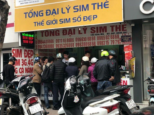 Đại lý sim số.