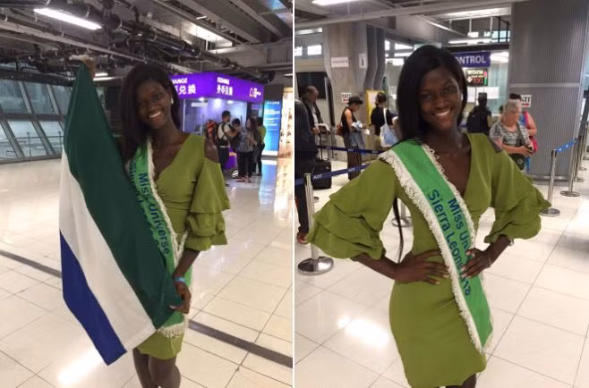 thí sinh Hoa hậu Hoàn vũ mất tích,Hoa hậu Hoàn vũ 2018,Sierra Leone